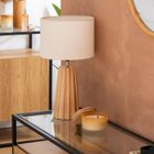 Atmosphera, Adona, lampka nocna na drewnianej nodze, 53 cm