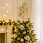 Atmosphera, czubek na choinkę, płatek śniegu, metalowy, 20 cm