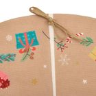 Atmosphera, dywanik pod choinkę, z motywem świętego mikołaja, 90 cm