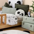 Atmosphera for kids, okrągła poduszka panda z uszami, Ø 27 cm