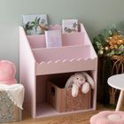 Atmosphera for kids, regał na książki dla dzieci, wave z falbanką, 48-32-60 cm