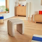 Atmosphera, Jin, pufa tapicerowana łuk, 38 cm