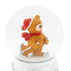 Atmosphera, kula śnieżna, miś na nartach, 8 cm
