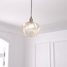 Atmosphera, Phylas, lampa wisząca, szklany klosz, 27,5 cm