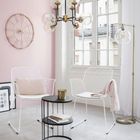 Atmosphera, stolik kawowy, Kobu, 2 poziomy, Ø 36 cm, kolo złoty