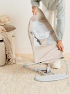 BabyBjörn, Balance Soft Woven/Jersey, leżaczek, beżowy, szary