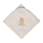 BabyMatex, okrycie kąpielowe, maxi, szare, 100-100 cm