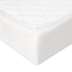 BabyMatex, prześcieradło z gumką, bawełniane, białe, 60-120 cm