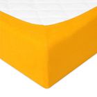 BabyMatex, prześcieradło z gumką, frotte, premium, żółte, 60-120 cm