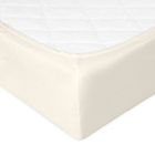 BabyMatex, prześcieradło z gumką, jersey, ecru, 70-140 cm
