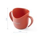 BabyOno, Flow, ergonomiczny kubek treningowy, pomarańczowy