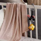 BabyOno, kocyk bambusowy, jasny beż, 75-100 cm