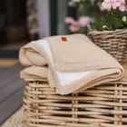 BabyOno, kocyk bawełniany z ociepleniem, beżowy, 75-100 cm