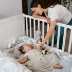 BabyOno, kocyk dzianinowy, bambusowy, beżowy