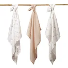 BabyOno, Natural Bamboo, naturalne pieluszki z włókien bambusa, beżowy, 70-70 cm, 3 szt.