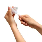 BabyOno, szczotka do butelek i smoczków z gąbką i mini szczoteczką, różowy