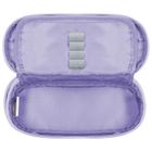 BackUp, piórnik, owalny, Szachownica Fiolet