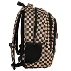 BackUp, plecak szkolny, 3-komorowy, Szachownica beż