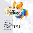Balody, Pies Corgi z kwiatem, klocki konstrukcyjne, 997 elementów