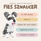 Balody, Pies Sznaucer duży, klocki konstrukcyjne, 2100 elementów