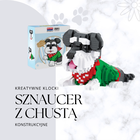 Balody, Pies Sznaucer z chustą, klocki konstrukcyjne, 886 elementów