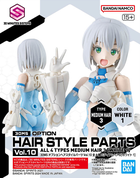 Bandai, 30 Minutes Sisters, Option Hair Style Parts, Vol.10, All 4 Types, dodatkowe elementy do modelu kolekcjonerskiego
