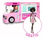 Barbie, Kamper 3w1 + lalka gratis, zestaw promocyjny