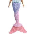 Barbie, lalka syrenka, fioletowe włosy