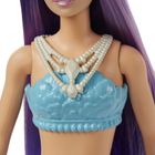 Barbie, lalka syrenka, fioletowo-niebieski ogon