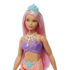 Barbie, lalka syrenka, pomarańczowo-różowy ogon