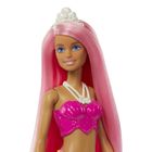 Barbie, lalka syrenka, różowo-żółty ogon