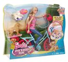 Barbie, Na rowerze z pieskami, zestaw z lalką