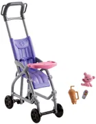 Barbie Opiekunka, Spacer, lalka z figurką i akcesoriami, zestaw