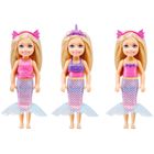 Barbie, Przebieranki Chelsea, zestaw z lalką i ubrankami