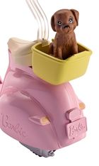Barbie, skuter ze szczeniaczkiem