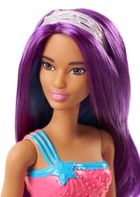 Barbie Syrenka, lalka z fioletowymi włosami