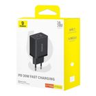 Baseus, Cube C+U, ładowarka sieciowa, cluster black, 30W