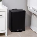 Bathroom Solutions, Delta, kosz na śmieci, metalowy, czarny, 20l