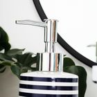 Bathroom Solutions, zestaw łazienkowy ceramiczny, biały marynistyczny, 4 elementy