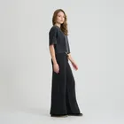 Bawełniane spodnie dresowe o kroju wide leg NOWEAR