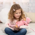 Bayer Design, Pierwsze słowa, interaktywna lalka bobas, różowa, 38 cm