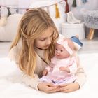 Bayer Design, Reborn, lalka bobas z butelką i smoczkiem, 38 cm