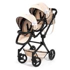 Bayer Design, Twin Neo, bliźniaczy wózek dla lalek, beżowy