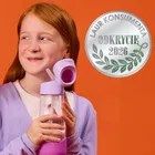 b.box, butelka na wodę tritanowa ze słomką, Sugar Plum, 600 ml