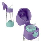 b.box, zestaw mini lunchbox + butelka tritanowa ze słomką, 450 ml, Lilac Pop