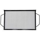 BBQ, blacha do grillowania, metalowa, czarna, 40-22 cm