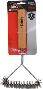 BBQ Line, szczotka do czyszczenia rusztu, z drewnianą rączką, 14-30 cm