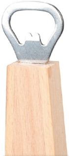 BBQ, szczypce drewniane do grilla z otwieraczem, 48 cm