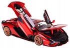 Bburago, Lamborghini Sian FKP 37 Red, model pojazdu, 1:18