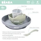 Beaba, Pebble, komplet naczyń z silikonu z przyssawką